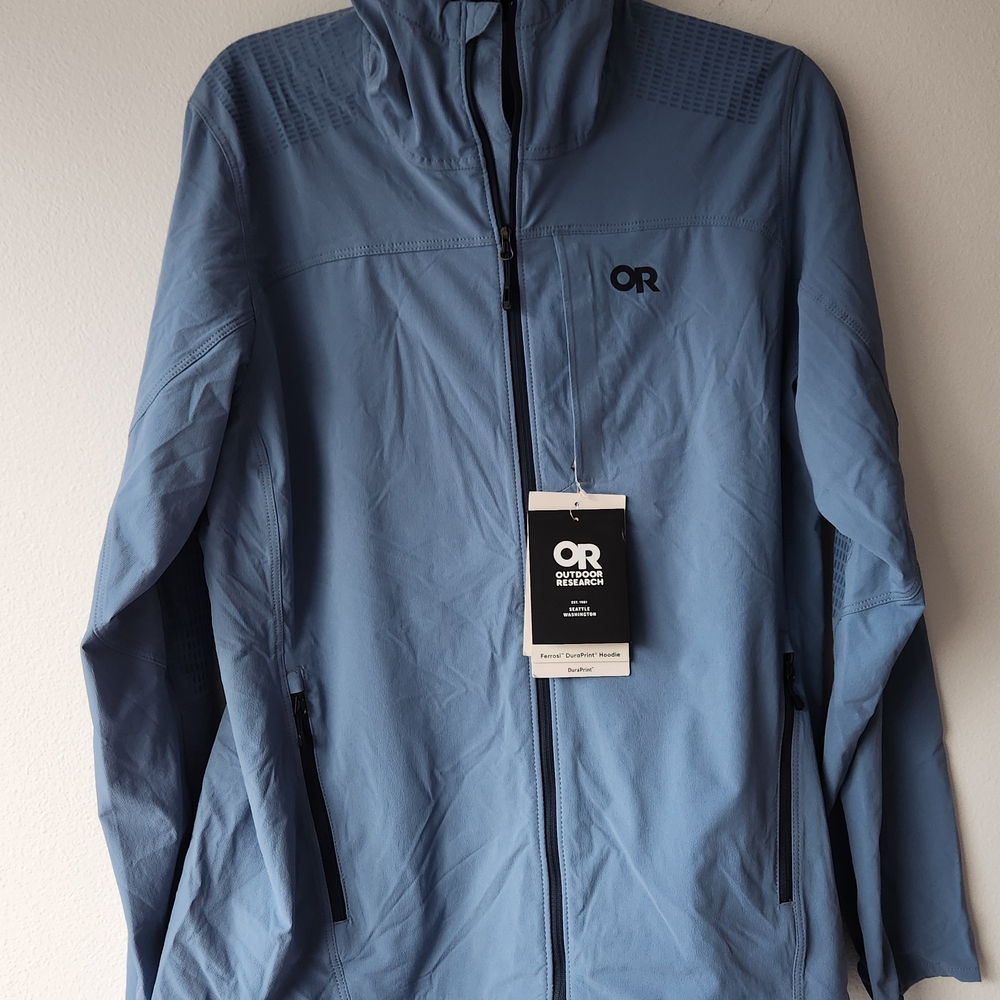 Outdoor Research Ferrosi Duraprint Hoodie - Olympic Blue, Size Large - Picture 3 of 15